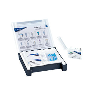Composite dental material - LuxaPost - DMG America - for dental restorations / transparent