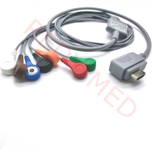 Cardiac Holter monitor ECG cable - VC205SI-027 - Shenzhen Redy-Med Technology Co.,Ltd - 5-wire / 7-wire