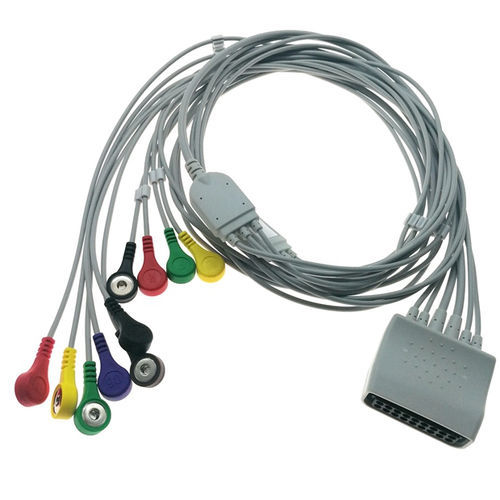 Cardiac Holter monitor ECG cable - VC210SI-040 - Shenzhen Redy-Med Technology Co.,Ltd - 10-wire