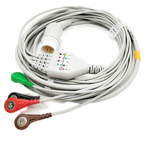 3-wire ECG cable - EC203SA-029 - Shenzhen Redy-Med Technology Co.,Ltd - 5-wire
