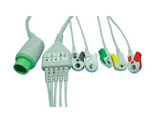 3-wire ECG cable - EC203SA-022R - Shenzhen Redy-Med Technology Co.,Ltd - 5-wire
