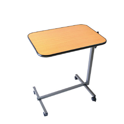 Overbed table on casters - OBT02 - Intco Machinery - height-adjustable / manually operated