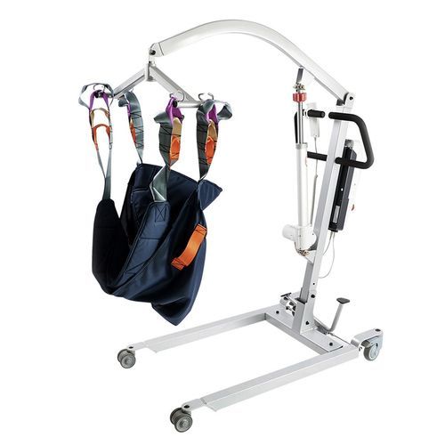 Electric patient floor lift - Y401 - Intco Machinery - battery-operated / on casters / portable