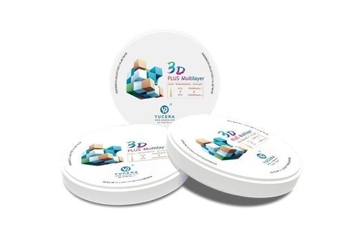 Zirconia dental material - 3D Plus Multilayer - YUCERA - zirconium / ZrO2 / zirconium dioxide