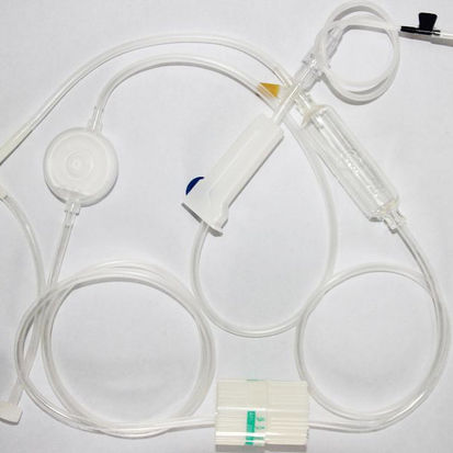 PVC infusion set - Jiangxi Qiaomin Medical Appliance - with drip chamber / with Y port / with stopcock
