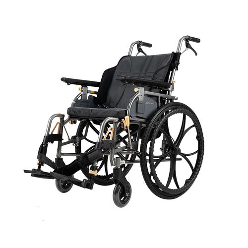 Manual wheelchair - ZA-101W - Zhongjin Medical - outdoor / folding / with legrest