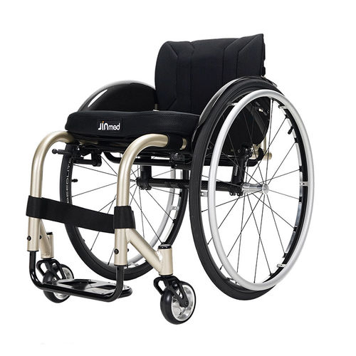 Manual wheelchair - NA-437 - Zhongjin Medical - outdoor / folding / with legrest