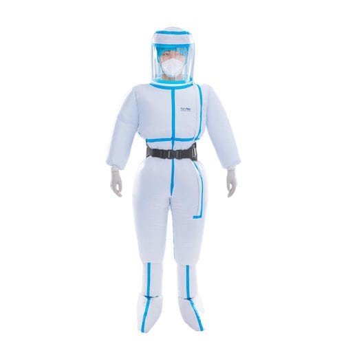 Air-fed protective coveralls - uy - unisex / polyethylene / non-woven