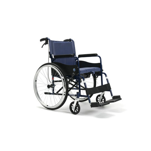 Commode chair with armrests - ECL X1 - Vermeiren Medical Equipment - with footrest / folding