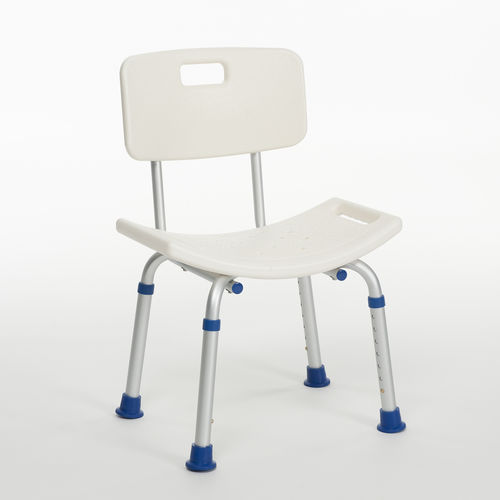 Shower chair with backrest - Lilly - Vermeiren Medical Equipment - height-adjustable