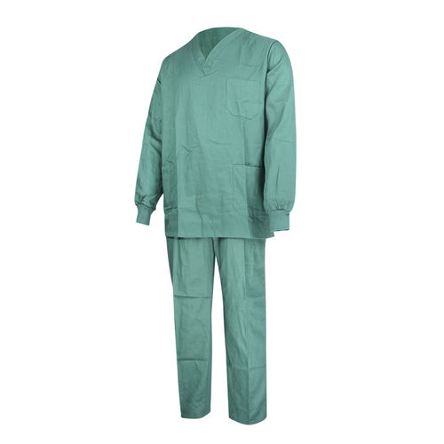 Unisex scrub uniform - SPFH041 - Soundpond International - disposable / green