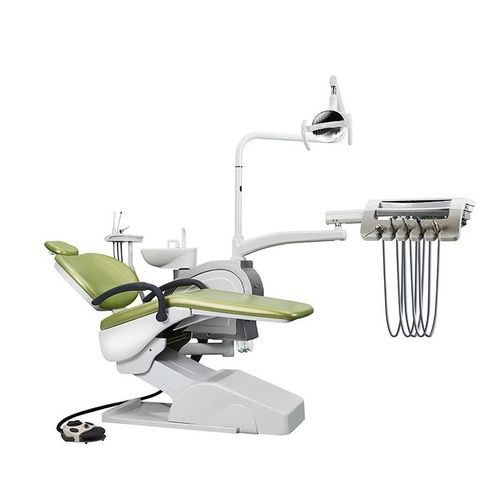 Dental unit with adjustable headrest - CQ - 217 - Guangzhou Chuang Qi Medical Equipment - with hygiene system / with delivery system / with LED light