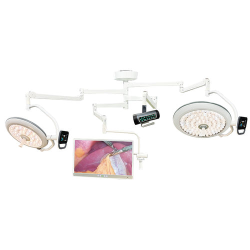 Ceiling-mounted surgical light - KS-7050+C+M(UT) - Shantou Easywell Electronic Technologies - LED / 4-arm / 220V / 50Hz