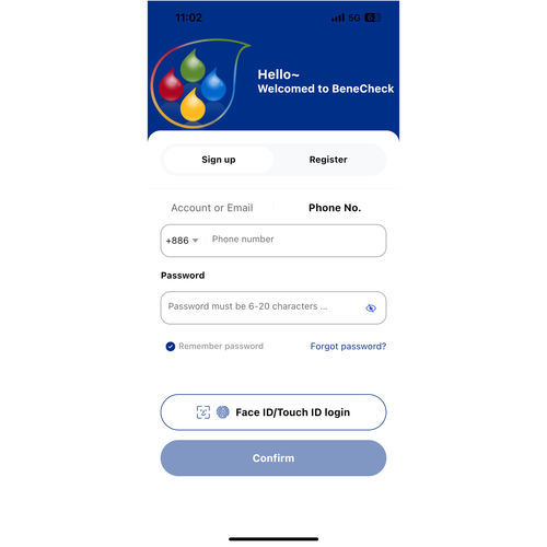 Monitoring mobile application - BeneCheck - Shennona - data management / medical