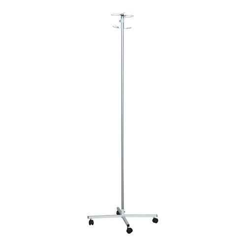 IV pole on casters - SHDV-P - Zapovit - 4-hook