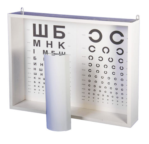 Illuminated eye chart - AR-1M - Zapovit