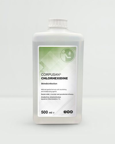 Body hygiene disinfectant - CORPUSAN® - IVN Nettetal & Unigema - liquid / 500 mL / chlorhexidine-based