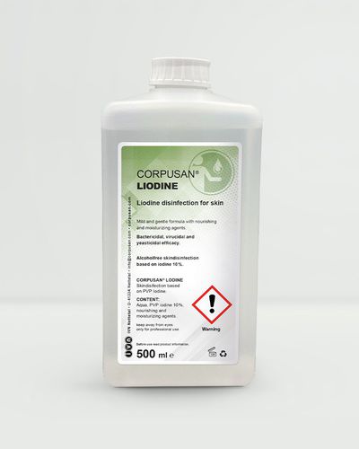 Body hygiene disinfectant - CORPUSAN®  - IVN Nettetal & Unigema - liquid / 500 mL / iodine-based