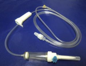 Infusion set with drip chamber - EQUI-VEN "PLUS"	 - Laboratorios Yermedic - with Y port / with stopcock