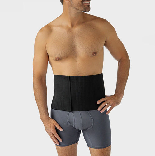 Abdominal support belt - AICAB09 - Marena - adult / soft / black