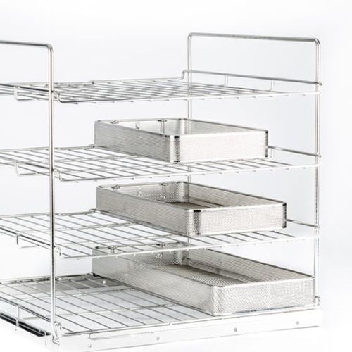Stainless steel shelf - Plastifil SA