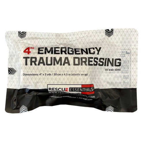 Sterile bandage - 4" Emergency Trauma - Rescue Essentials - elastic / non-adherent