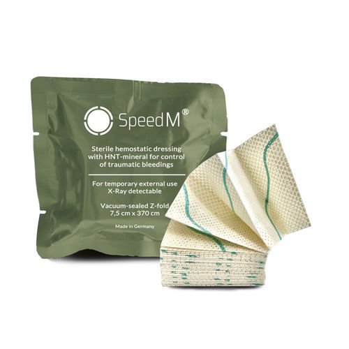 Sterile wound dressing - SpeedM® - Speed Care Mineral GmbH - non-woven / hypoallergenic / hemostatic