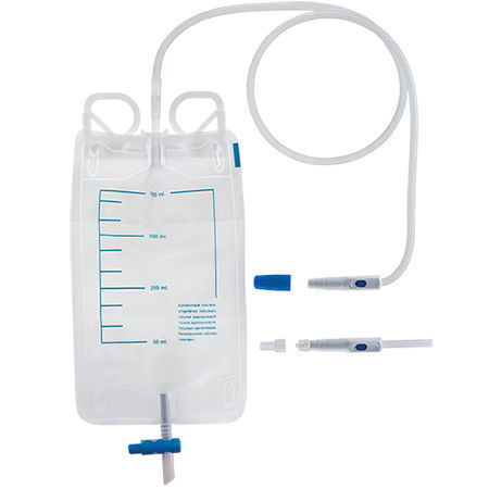 Urinary drainage set - 53889 - TIK - graduated / with anti-reflux valve / PVC