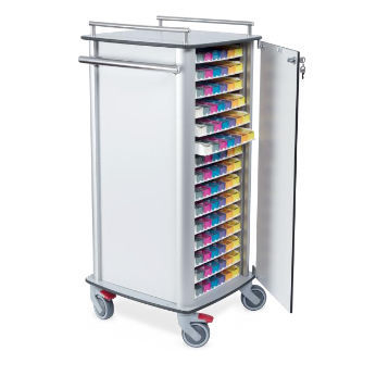 Medical trolley - CARRELLI - Valiamo - for pill box / aluminum / mobile