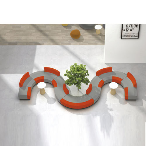 Doctor's office sofa - SJ5201 - Foshan Oshujian Furniture Manufacturing Co., Ltd - 2-person / 3-seater / 4-seater
