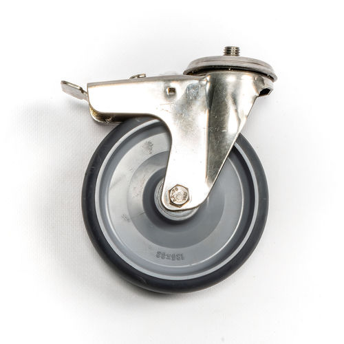 Stretcher wheel - Prontomed srl - with brake / rubber
