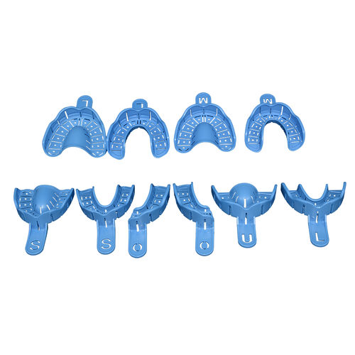 Upper dental impression tray - GD-13 series - Hubei Guarddent Medical Technology - lower / dental implant surgery / perforated