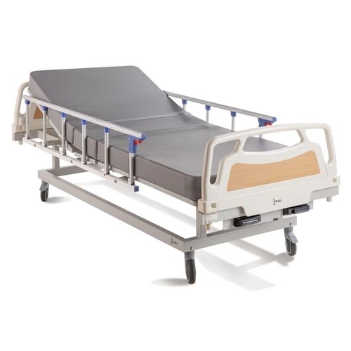 Hospital bed - 2 - Palakkad Surgical Industries - manual / height-adjustable / on casters