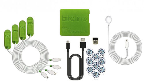 Teaching biosignal acquisition system - MuscleBIT - PLUX - Wireless Biosignals, SA - Bluetooth