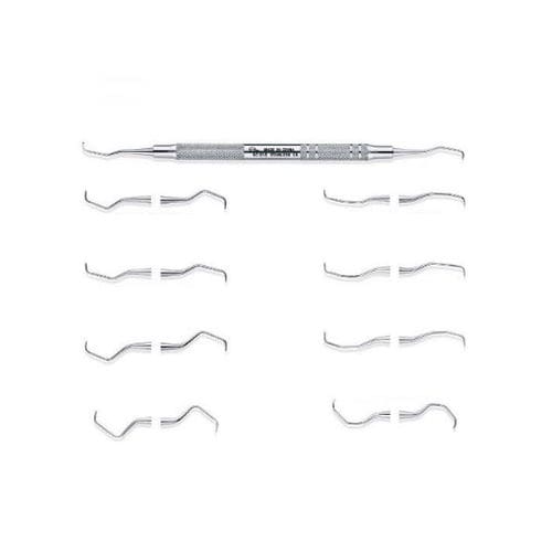 Dental curette - 017-2220 - Tangshan UMG Medical Instrument - Columbia / double-ended