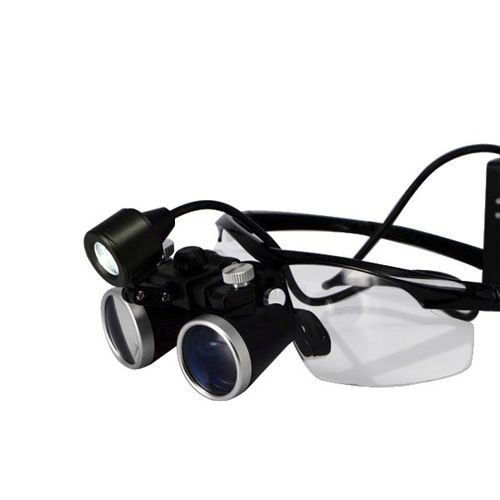Glasses-type binocular loupe - UM-XML1 - Tangshan UMG Medical Instrument - with headlamp
