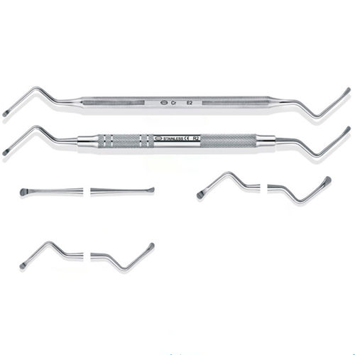 Bone curette - KBC2 - Tangshan UMG Medical Instrument - surgery / autoclavable / double-ended