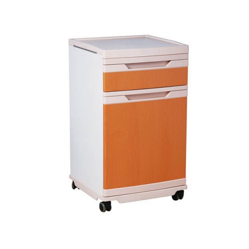 Bedside cabinet on casters - PS-G01A - Hengshui Plus Medical Devices Technology Co., Ltd. - with drawers