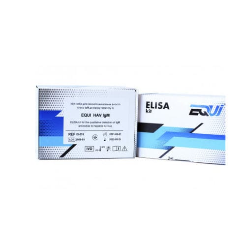 Hepatitis A test kit - EI-031 - Equi - IgM / virus / ELISA