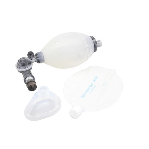 Adult manual resuscitator - 39000201 - Cathwide Medical - silicone / reusable / with PEEP valve