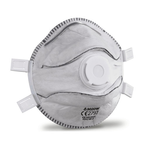 FFP2 respirator - 9020W - Globus Group - polypropylene / with exhalation valve / cup shaped