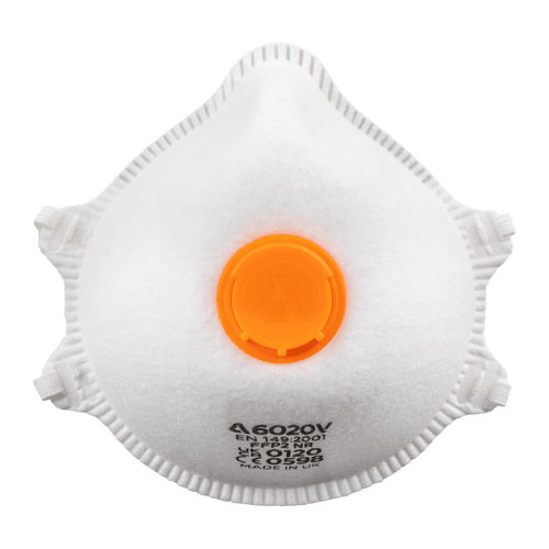 FFP2 respirator - 6020V - Globus Group - polypropylene / latex-free / with exhalation valve