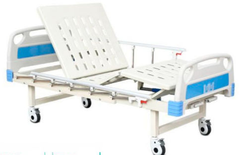 Hospital bed - FY-M02 - Jiangsu Fuyou Medical - manual / height-adjustable / on casters