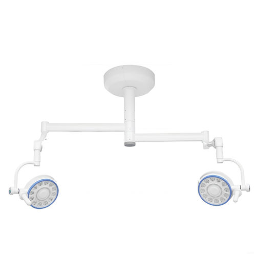 Ceiling-mounted surgical light - FY-280+280 - Jiangsu Fuyou Medical - LED / 2-arm / 220V / 50Hz