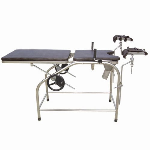 Gynecological operating table - FY-V01 - Jiangsu Fuyou Medical - hydraulic / stainless steel
