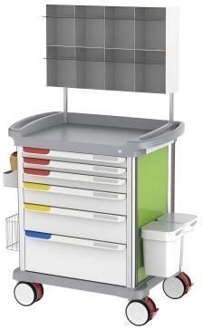 Hospital trolley - Luxury Anesthesia Trolley - Jiangsu Fuyou Medical - anesthesia / emergency / for operating rooms