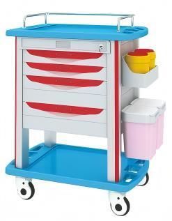 Emergency trolley - FY-CT750-04 - Jiangsu Fuyou Medical - hospital / treatment / medicine distribution