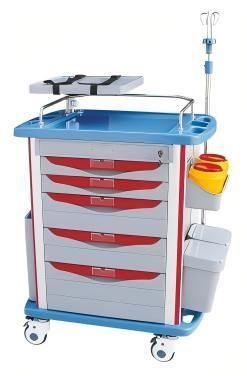 Emergency trolley - Emergency Trolley (Old Model) - Jiangsu Fuyou Medical - for medicine / storage / patient care