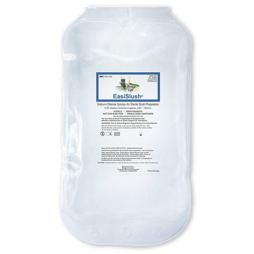 Saline solution infusion bag EasiSlush® Bridge to Life