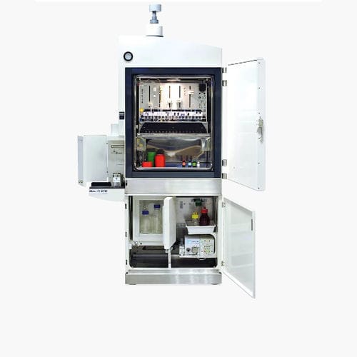 Radioactive isotope cabinet - H2000 - Trasis - with door / laminar flow / 2 doors